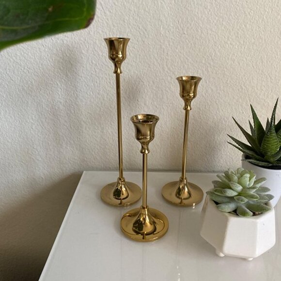 NEW  Set of 3 Candlestick Holders Taper Candle Holders, Candle Stick Hol… - Picture 5 of 10